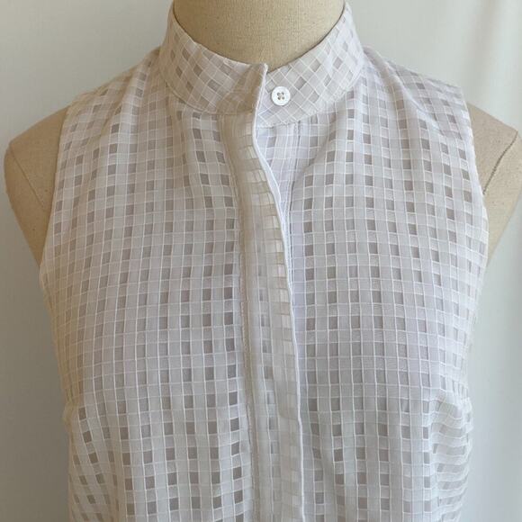 Tuckernuck Sleeveless Waffle Burnout White Shirt Dress sz XS - Picture 4 of 11